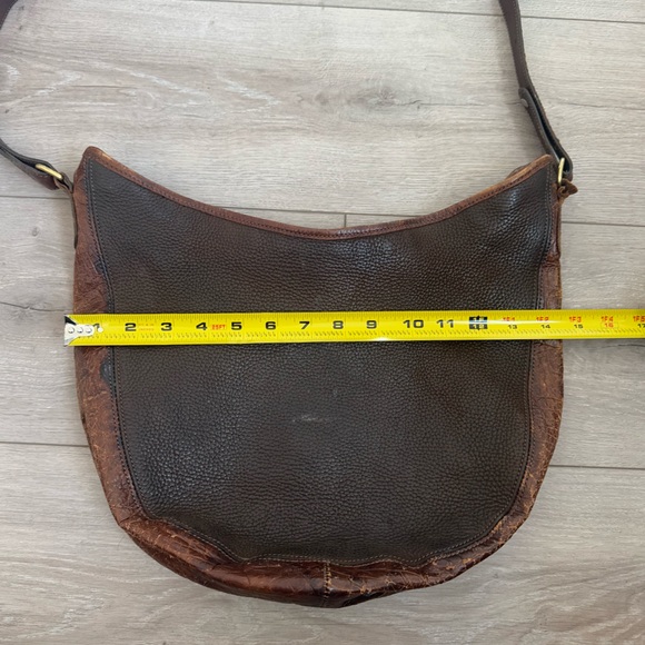 Brahmin Rich Brown Leather Hobo Bag - Picture 7 of 16